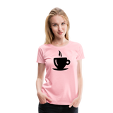 Coffee Cup Silhouette I | Women’s Premium T-Shirt - pink