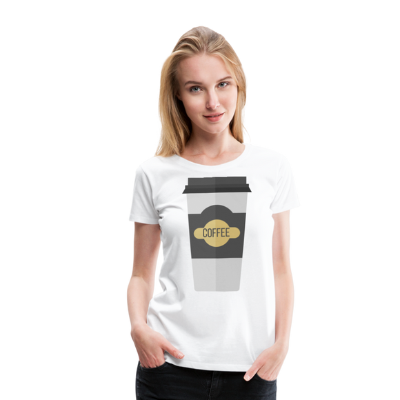 Coffee To Go I | Women’s Premium T-Shirt - white