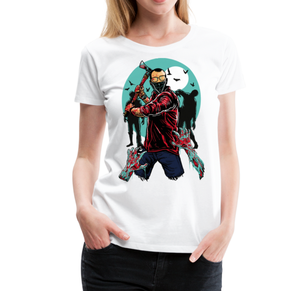 Zombie Killer II | Women’s Premium T-Shirt - white