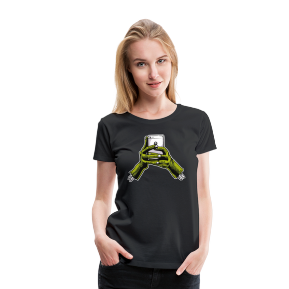 Zombie Phone | Women’s Premium T-Shirt - black