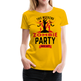 Zombie Party | Women’s Premium T-Shirt - sun yellow