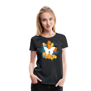 Splash-Art Butterfly | Women’s Premium T-Shirt - black