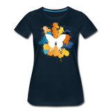 Splash-Art Butterfly | Women’s Premium T-Shirt - deep navy