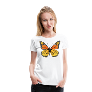 Monarch Butterfly | Women’s Premium T-Shirt - white