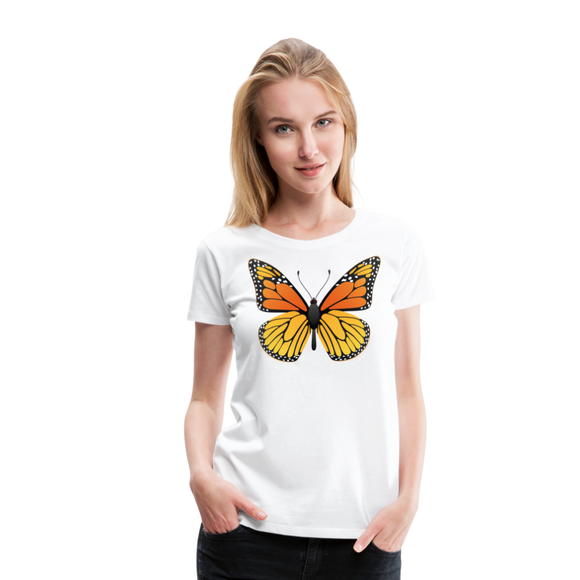 Monarch Butterfly | Women’s Premium T-Shirt - white