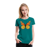 Monarch Butterfly | Women’s Premium T-Shirt - teal