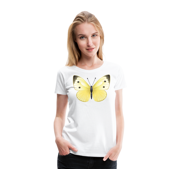 Mountain Clouded Yellow Butterfly | Women’s Premium T-Shirt - white