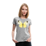 Mountain Clouded Yellow Butterfly | Women’s Premium T-Shirt - heather gray