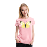 Mountain Clouded Yellow Butterfly | Women’s Premium T-Shirt - pink