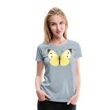 Mountain Clouded Yellow Butterfly | Women’s Premium T-Shirt - heather ice blue