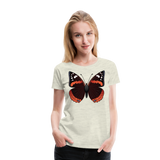 Red Admiral Butterfly | Women’s Premium T-Shirt - heather oatmeal