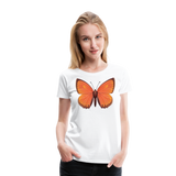 Scarce Copper Butterfly | Women’s Premium T-Shirt - white