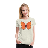 Scarce Copper Butterfly | Women’s Premium T-Shirt - heather oatmeal