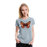 Small Tortoiseshell Butterfly | Women’s Premium T-Shirt - heather ice blue