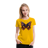 Butterfly II | Women’s Premium T-Shirt - sun yellow