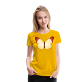 Orange Tip Butterfly | Women’s Premium T-Shirt - sun yellow