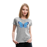 Idas Blue Butterfly | Women’s Premium T-Shirt - heather gray