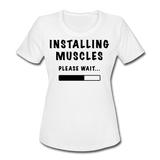 Installing Muscles I | Women's Moisture Wicking Performance T-Shirt - white