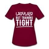 Ladylike II | Women's Moisture Wicking Performance T-Shirt - burgundy