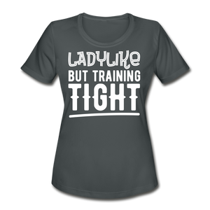 Ladylike II | Women's Moisture Wicking Performance T-Shirt - charcoal