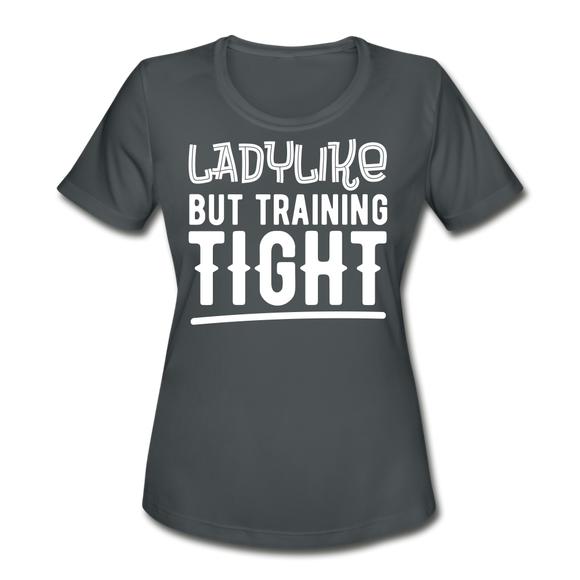 Ladylike II | Women's Moisture Wicking Performance T-Shirt - charcoal