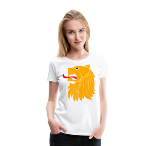 Lion's Head II | Women’s Premium T-Shirt - white