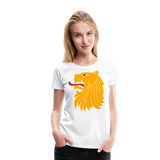 Lion's Head II | Women’s Premium T-Shirt - white