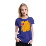 Lion's Head II | Women’s Premium T-Shirt - royal blue