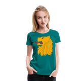 Lion's Head II | Women’s Premium T-Shirt - teal