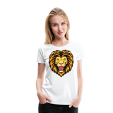 Lion's Head I | Women’s Premium T-Shirt - white