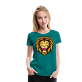 Lion's Head I | Women’s Premium T-Shirt - teal