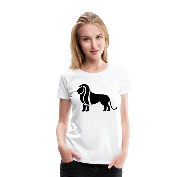 Lion Silhouette III | Women’s Premium T-Shirt - white