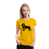 Lion Silhouette III | Women’s Premium T-Shirt - sun yellow