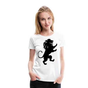 Lion Silhouette I | Women’s Premium T-Shirt - white