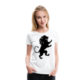 Lion Silhouette I | Women’s Premium T-Shirt - white