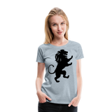 Lion Silhouette I | Women’s Premium T-Shirt - heather ice blue