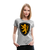 Lion Crest II | Women’s Premium T-Shirt - heather gray