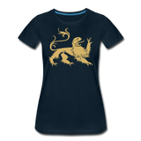 Heraldic Lion I | Women’s Premium T-Shirt - deep navy