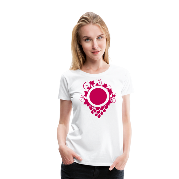 Wine Emblem | Women’s Premium T-Shirt - white