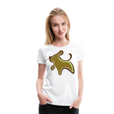 Dog Logo III | Women’s Premium T-Shirt - white