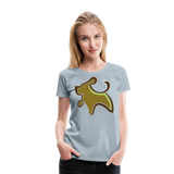 Dog Logo III | Women’s Premium T-Shirt - heather ice blue