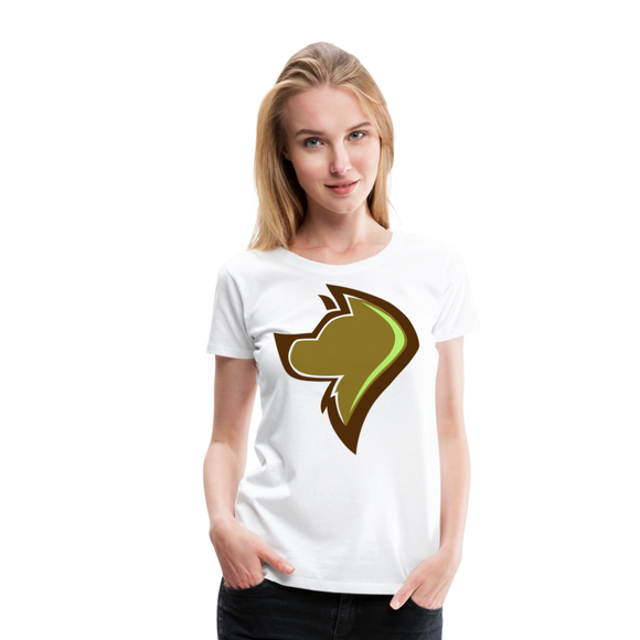 Dog Logo I | Women’s Premium T-Shirt - white