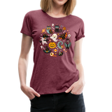 Everything Halloween | Women’s Premium T-Shirt - heather burgundy