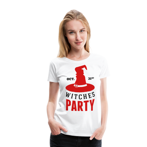 Witches Party Invitation | Women’s Premium T-Shirt - white