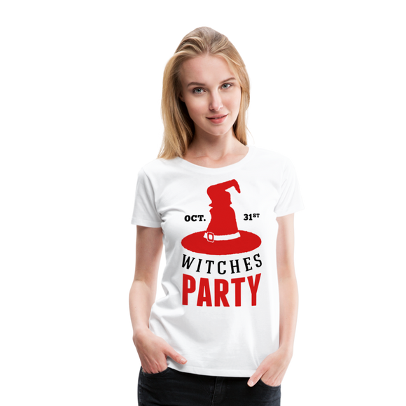 Witches Party Invitation | Women’s Premium T-Shirt - white