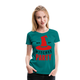 Witches Party Invitation | Women’s Premium T-Shirt - teal