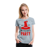 Witches Party Invitation | Women’s Premium T-Shirt - heather ice blue