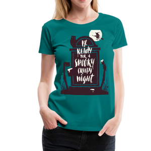 Spooky Creepy Night | Women’s Premium T-Shirt - teal