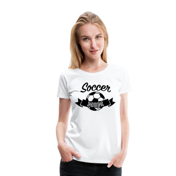 Soccer Mom | Women’s Premium T-Shirt - white