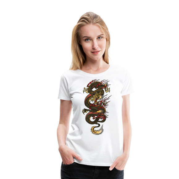 Dragon Tattoo | Women’s Premium T-Shirt - white